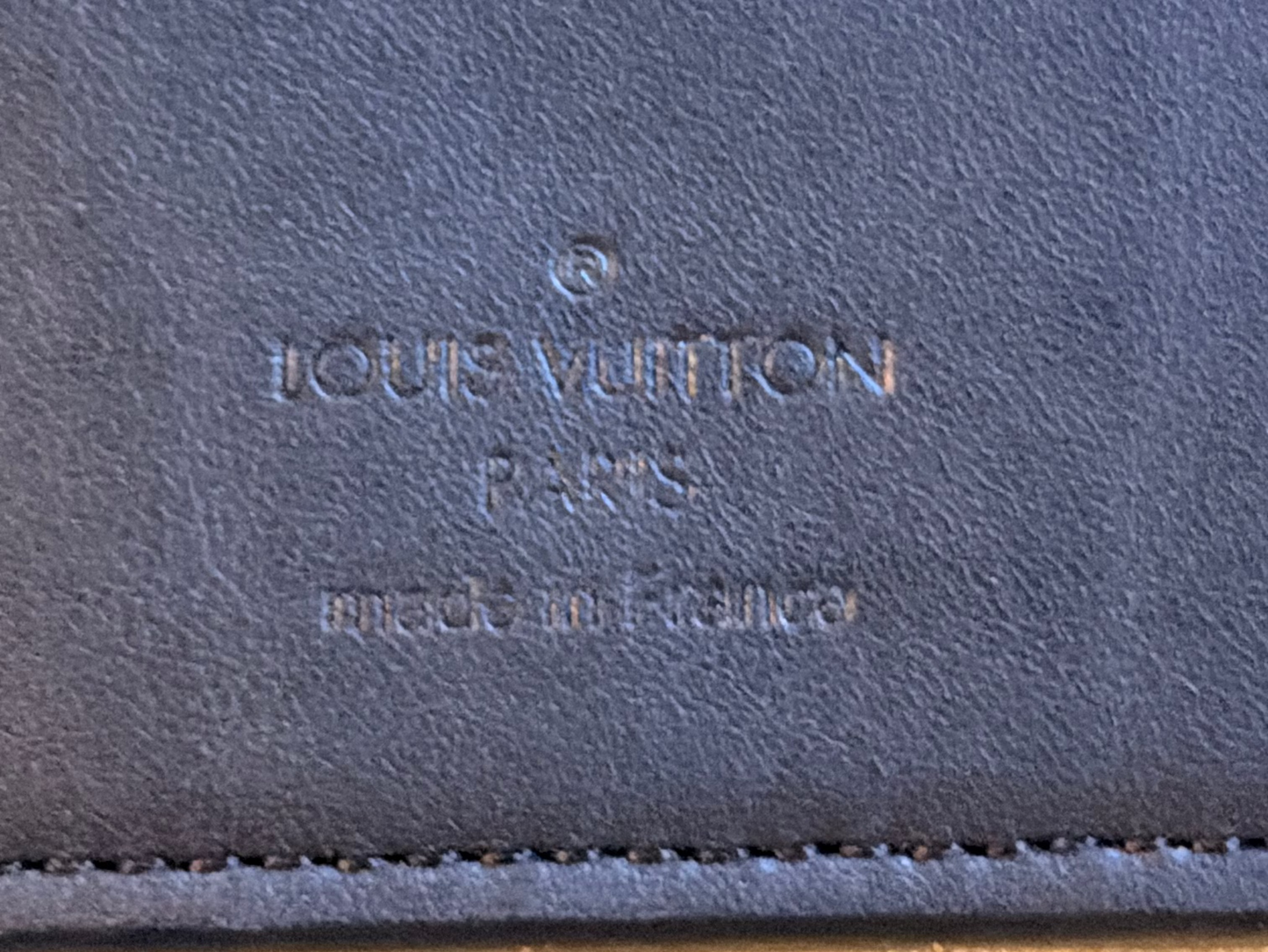 Louis Vuitton Black Monogram Shadow Leather Card Holder Wallet