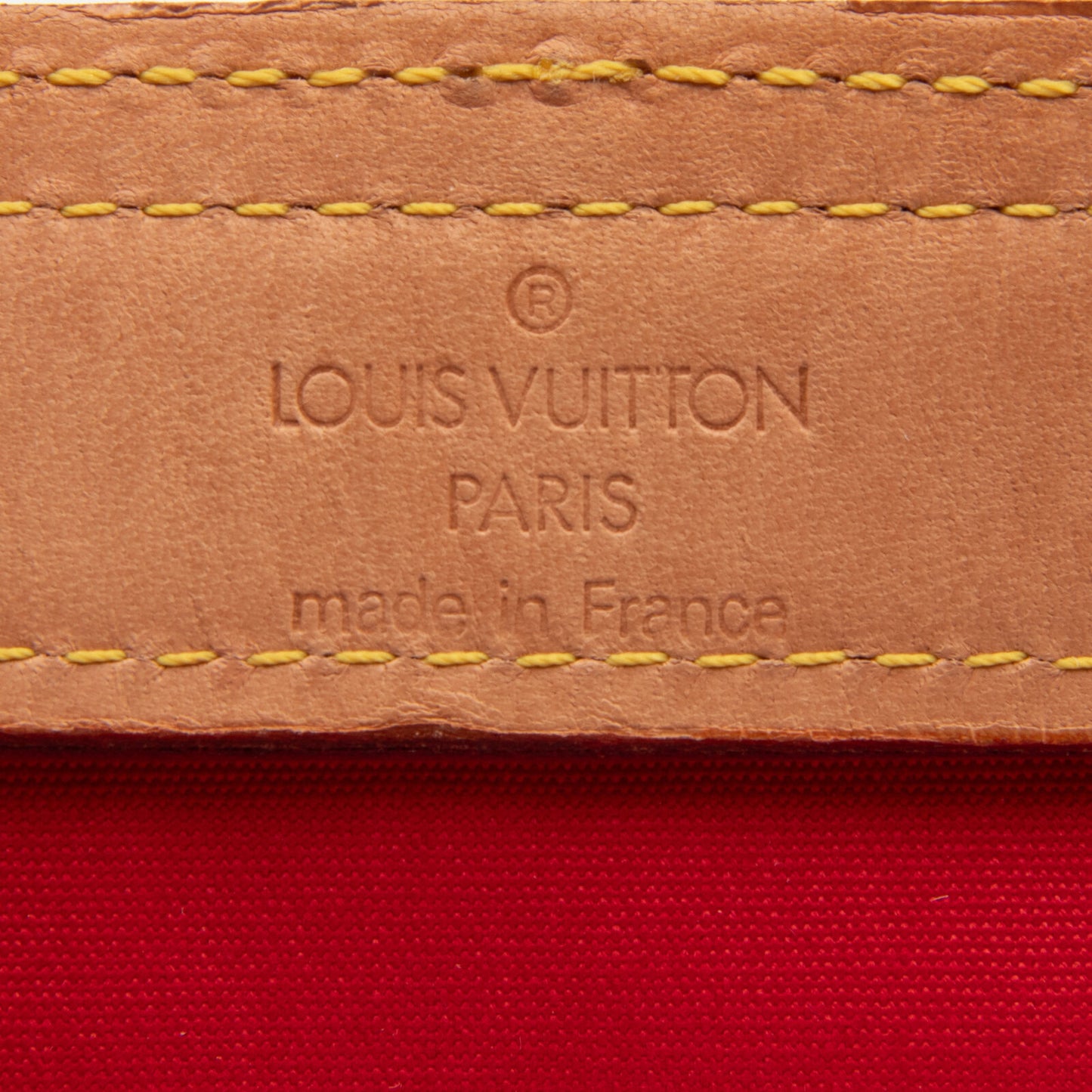 VINTAGE Louis Vuitton, Red Patent Leather Stanton Tote