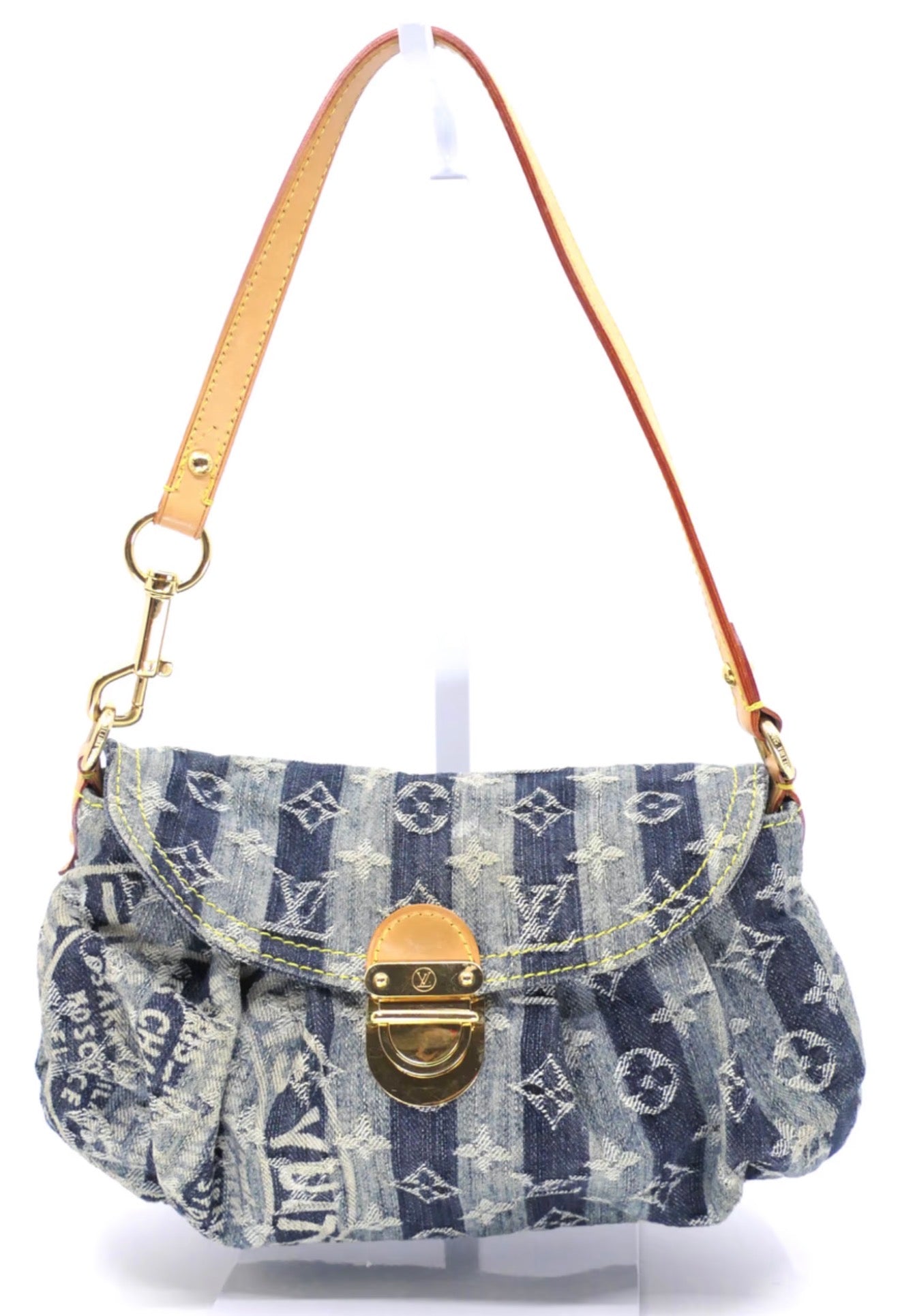 Louis Vuitton Mini Pleaty Raye in Striped Denim