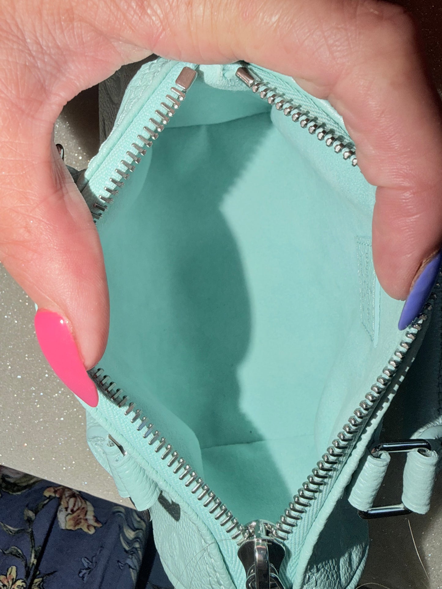 Louis Vuitton Empreinte Monogram Nano Speedy Pearly Lagoon Turquoise