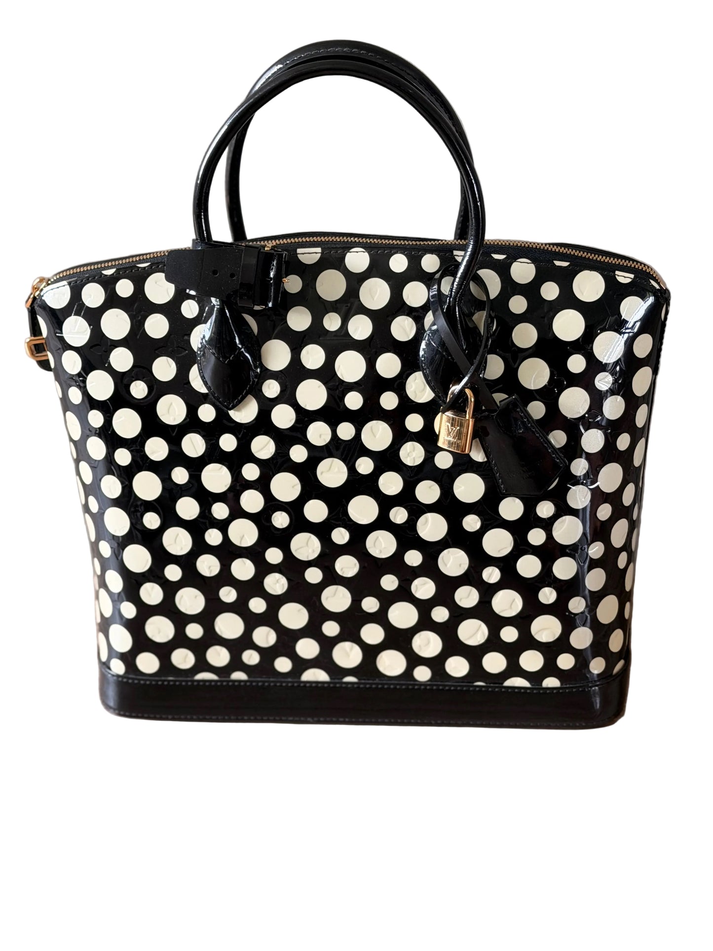 RARE COLLECTOR LIMITED EDITION Louis Vuitton x Yayoi Kusama, Polka Dot Lockit Bag