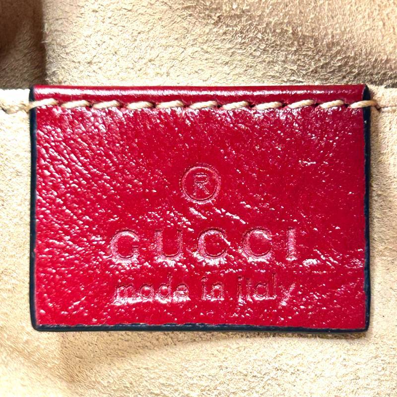 Gucci Black Matelassé Leather GG Marmont Belt Bag