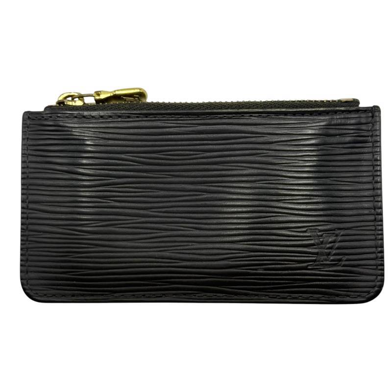Louis Vuitton Black Epi Leather Key Pouch (Cles)