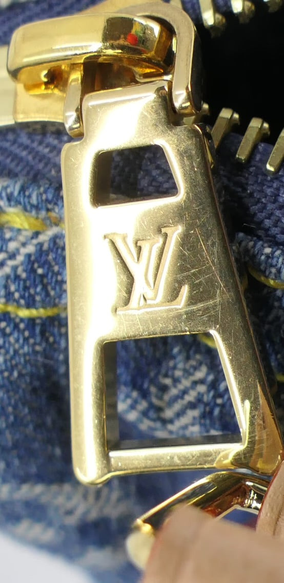 Louis Vuitton Nano Speedy in Denim Remix