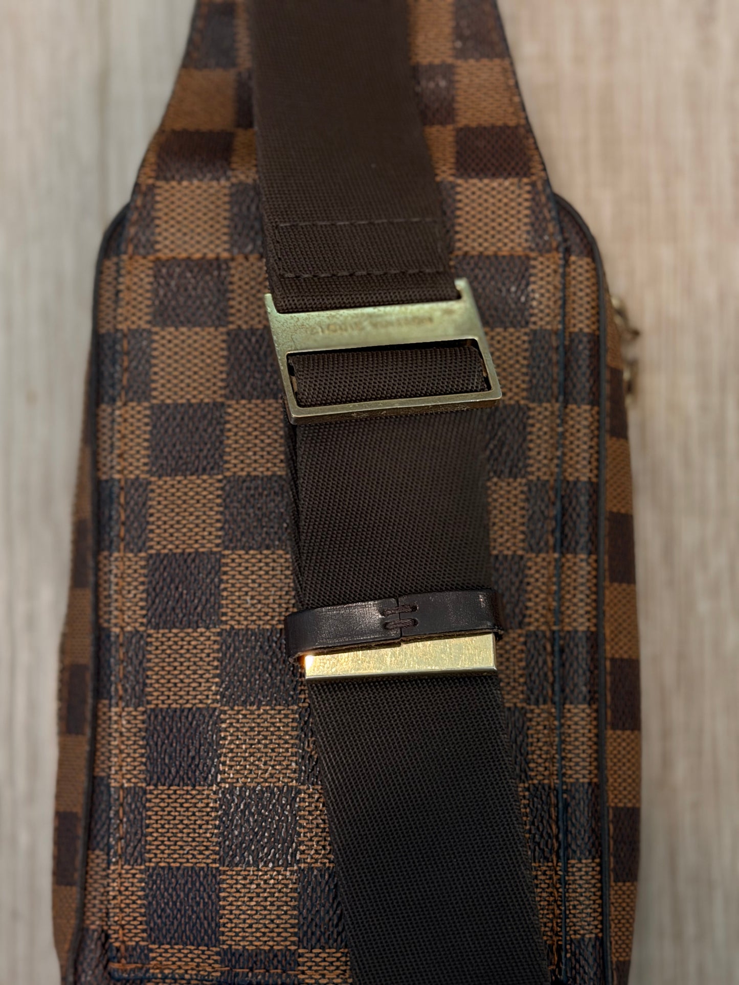 Louis Vuitton Geronimos Damier Ebene Cross Body / Belt Bag / Waist Bag
