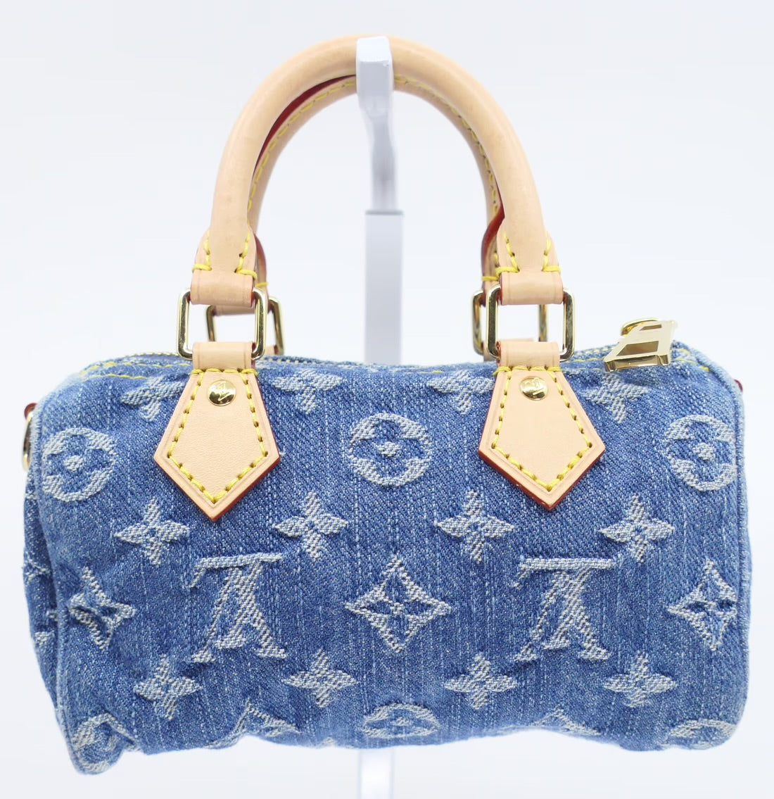 Louis Vuitton Nano Speedy in Denim Remix