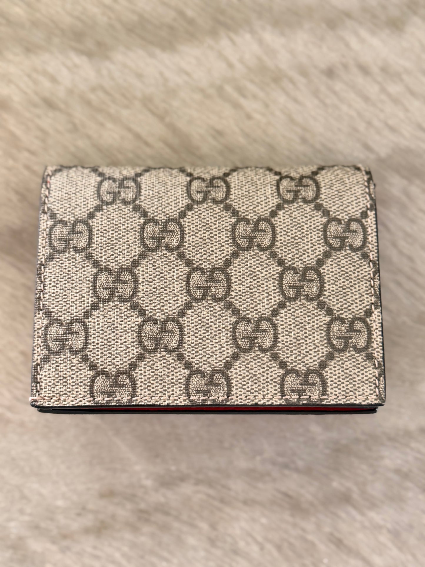 Gucci GG Supreme Cherry Continental Wallet