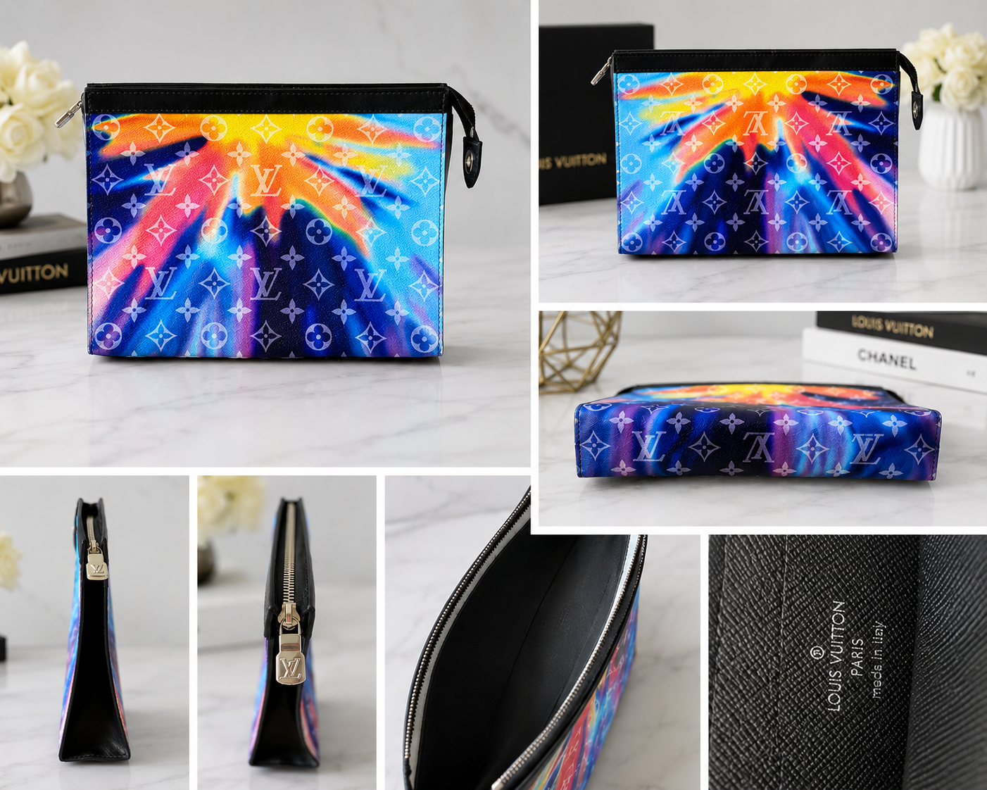 Louis Vuitton Monogram Sunrise Multicolor Voyage Pochette MM Like-New