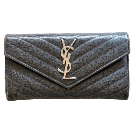 Saint Laurent  Monogram Matelassé Leather Flap Wallet