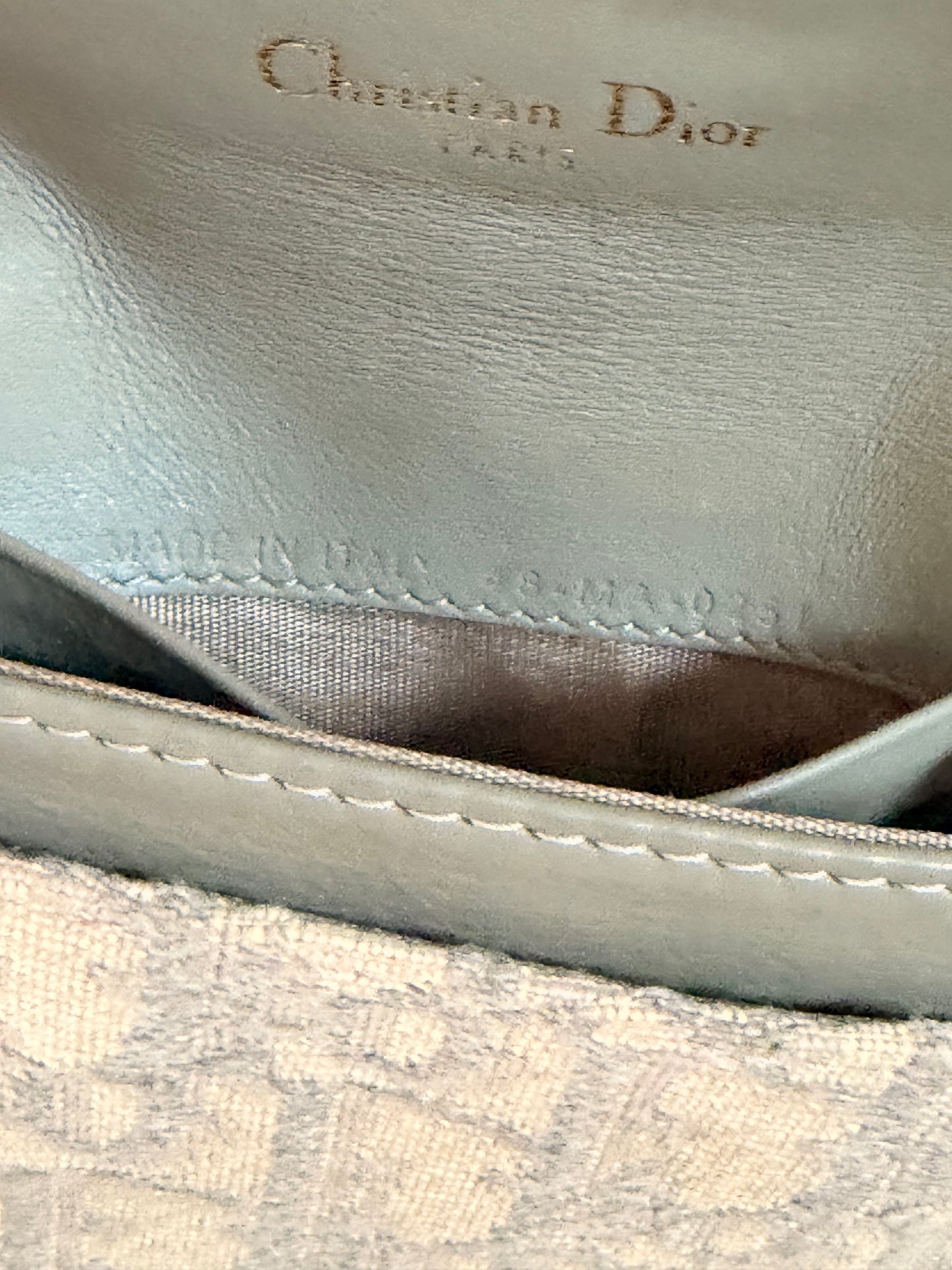 Christian Dior Oblique Canvas Saddle Card Holder Wallet