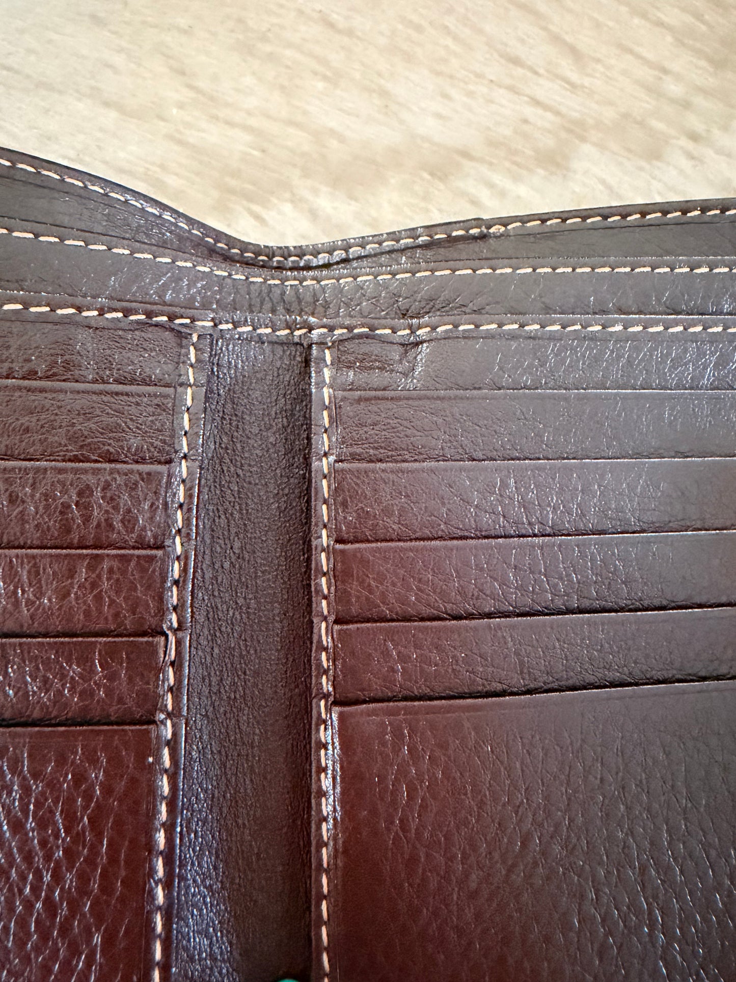 Gucci GG Canvas Bifold Wallet with Leather Trim