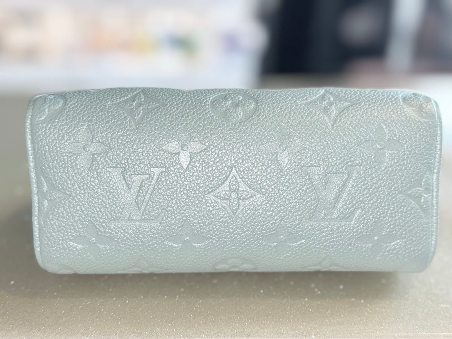 Louis Vuitton Empreinte Monogram Nano Speedy Pearly Lagoon Turquoise