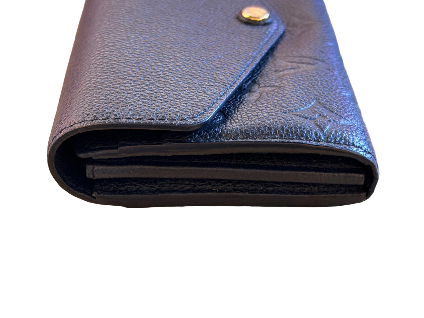 Louis Vuitton Black Empreinte Leather Sarah Wallet