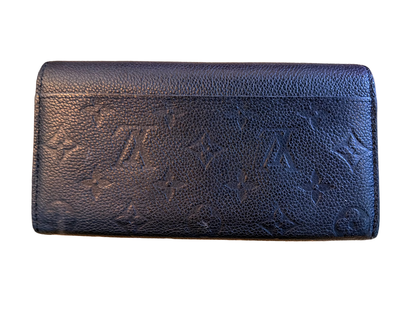 Louis Vuitton Black Empreinte Leather Sarah Wallet