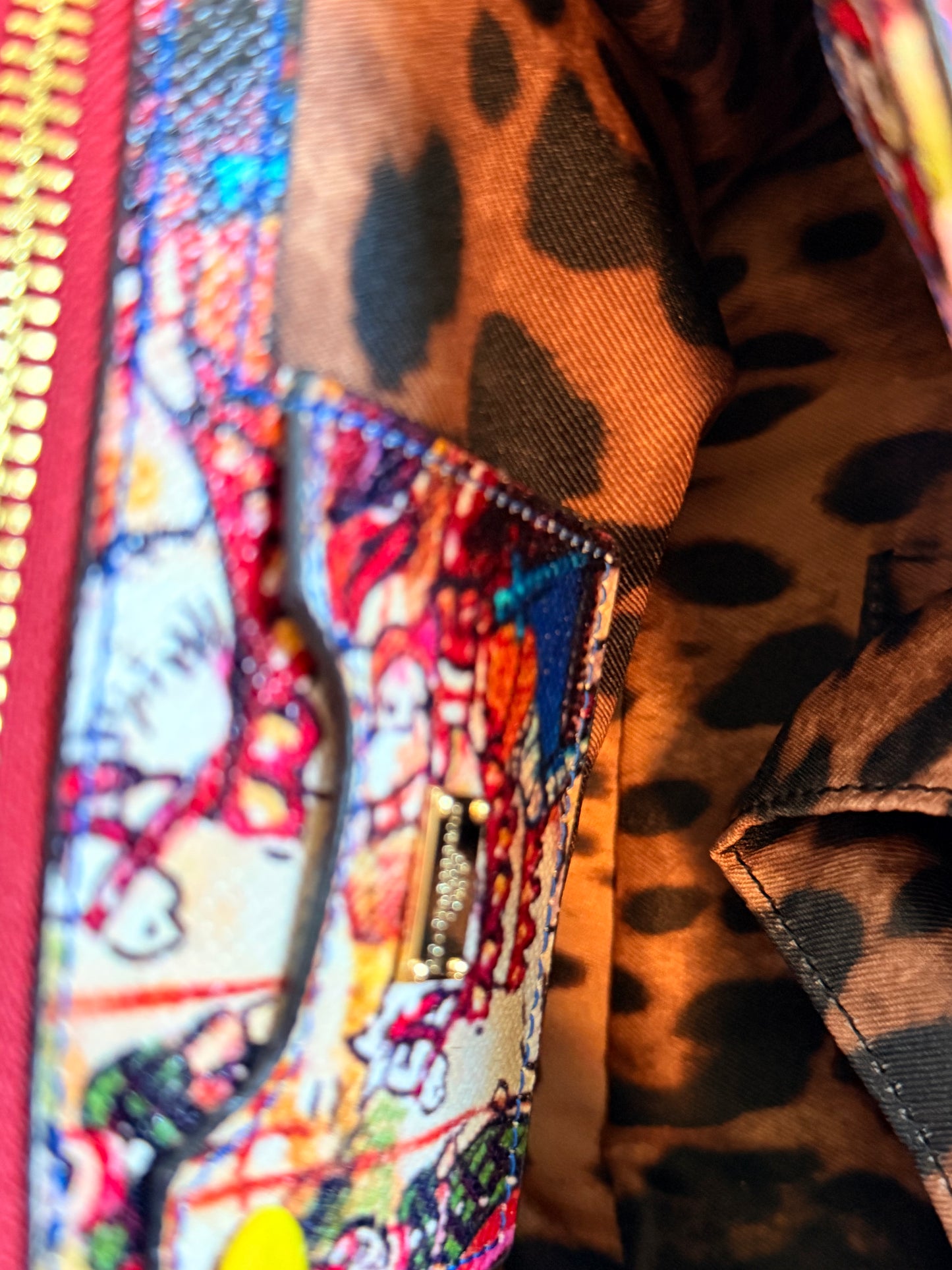 DOLCE & GABBANA-Dauphine Print Medium Miss Sicily Satchel Multicolor Rare Limited Edition!