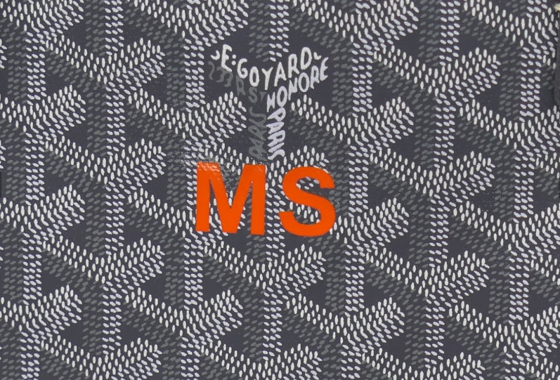 Goyard St Louis PM Gray Tote with Monogram