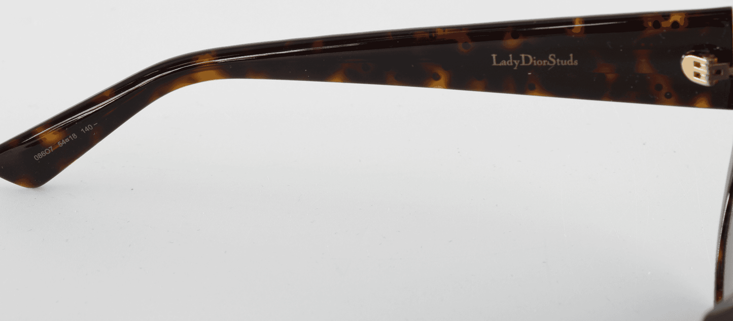 🖤 Christian Dior “Lady Dior Studs” Sunglasses – 08607 (Full Set)