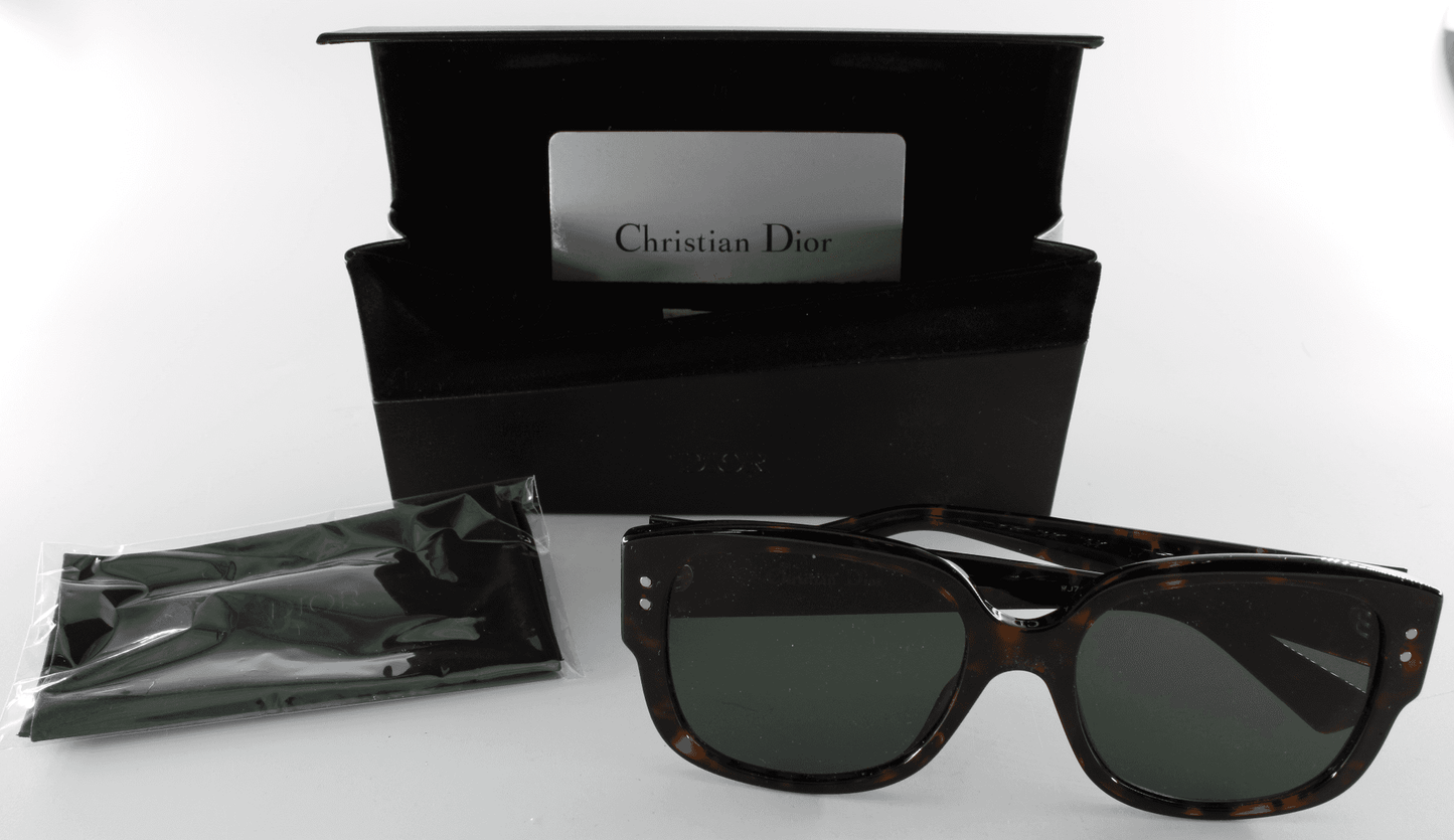 🖤 Christian Dior “Lady Dior Studs” Sunglasses – 08607 (Full Set)