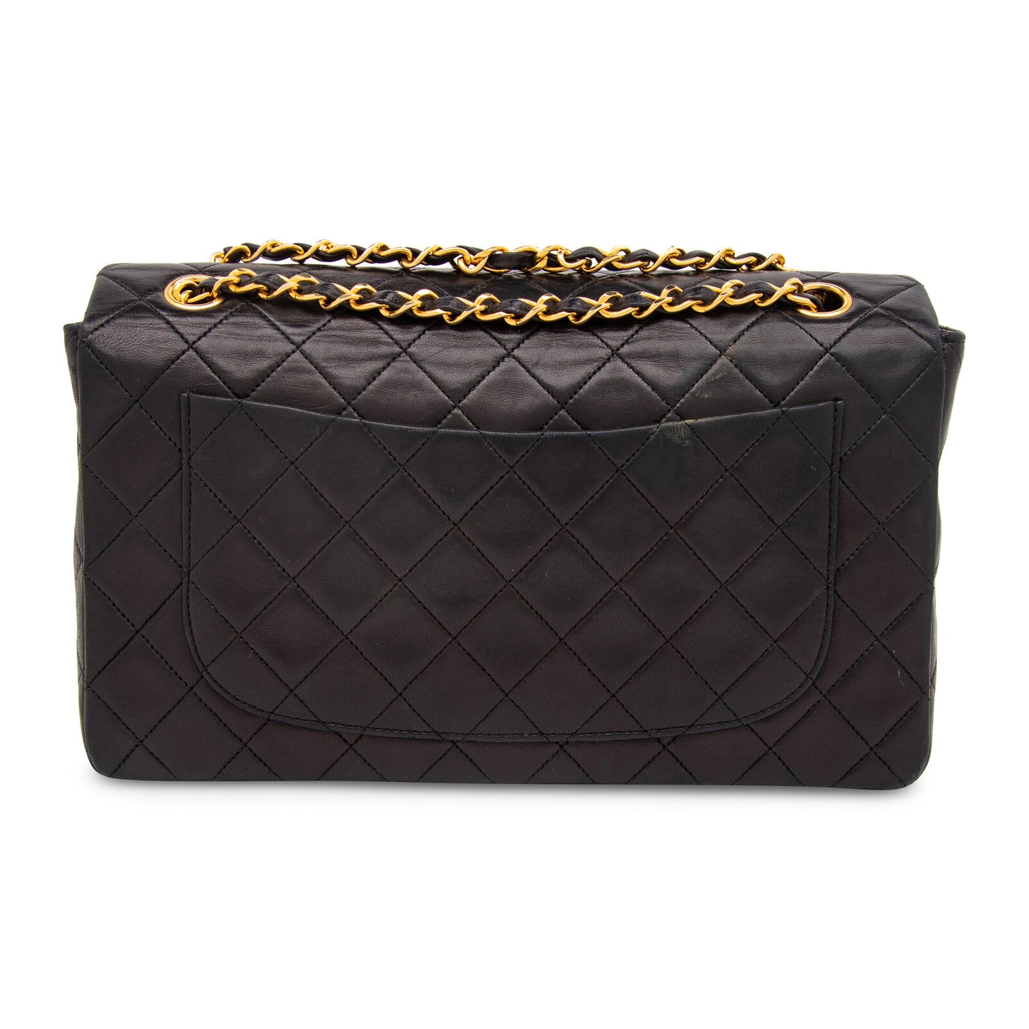 VINTAGE Chanel Black Classic Flap Bag w/wallet