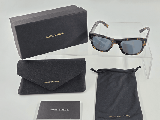 🖤 Dolce & Gabbana “Tortoise” Sunglasses – DG4338 (Full Set)