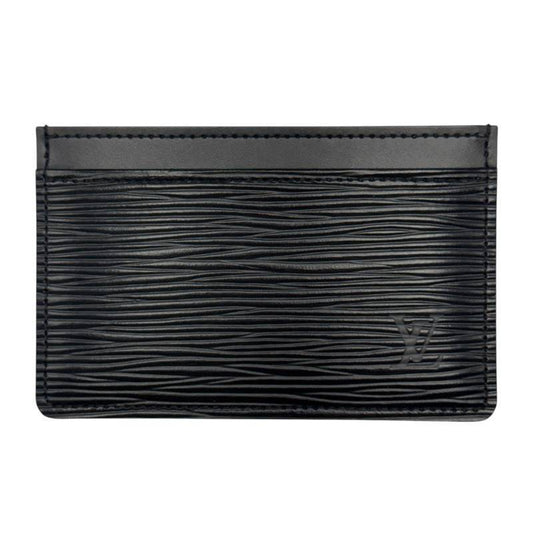 Louis Vuitton Black Epi Leather Card Holder