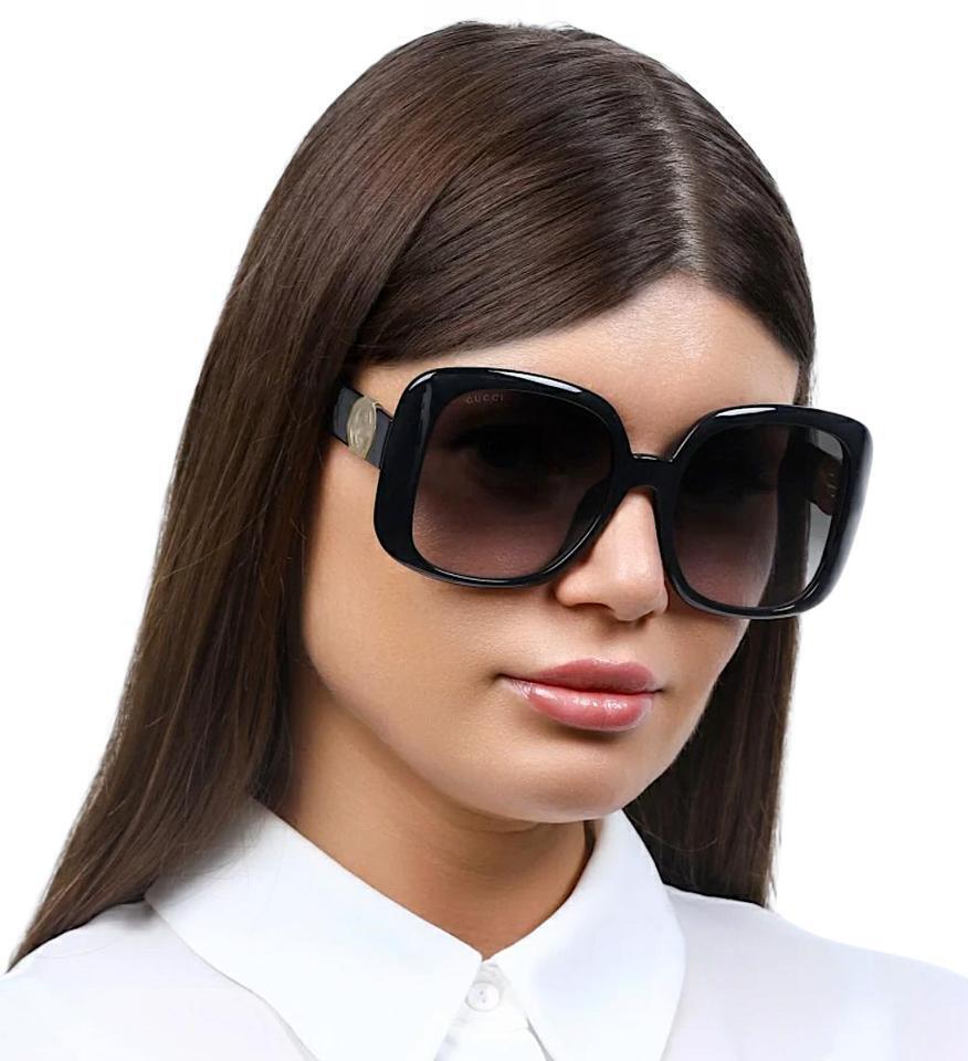 Gucci Oversized Black Gradient Sunglasses