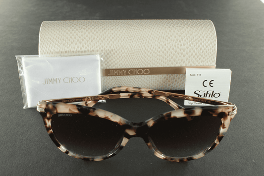 🖤 Jimmy Choo “Azele” Tortoiseshell Sunglasses – OT4HA (Full Set)