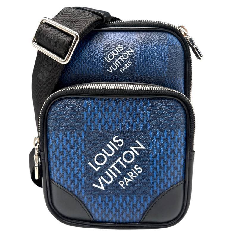 Brand New! Louis Vuitton Damier Graphite Blue Avenue Sling Bag