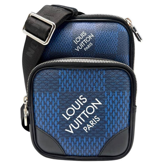 Brand New! Louis Vuitton Damier Graphite Blue Avenue Sling Bag