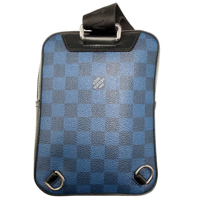 Brand New! Louis Vuitton Damier Graphite Blue Avenue Sling Bag