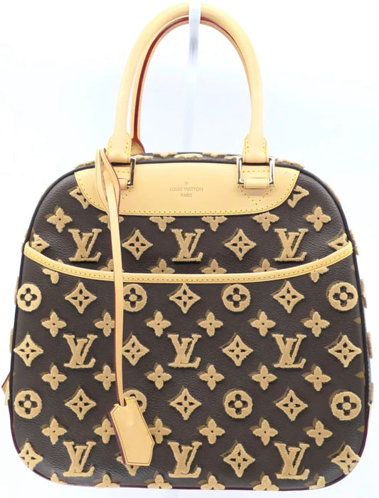 Louis Vuitton Tuffetage Deauville Cube Bag in Dimensional Monogram