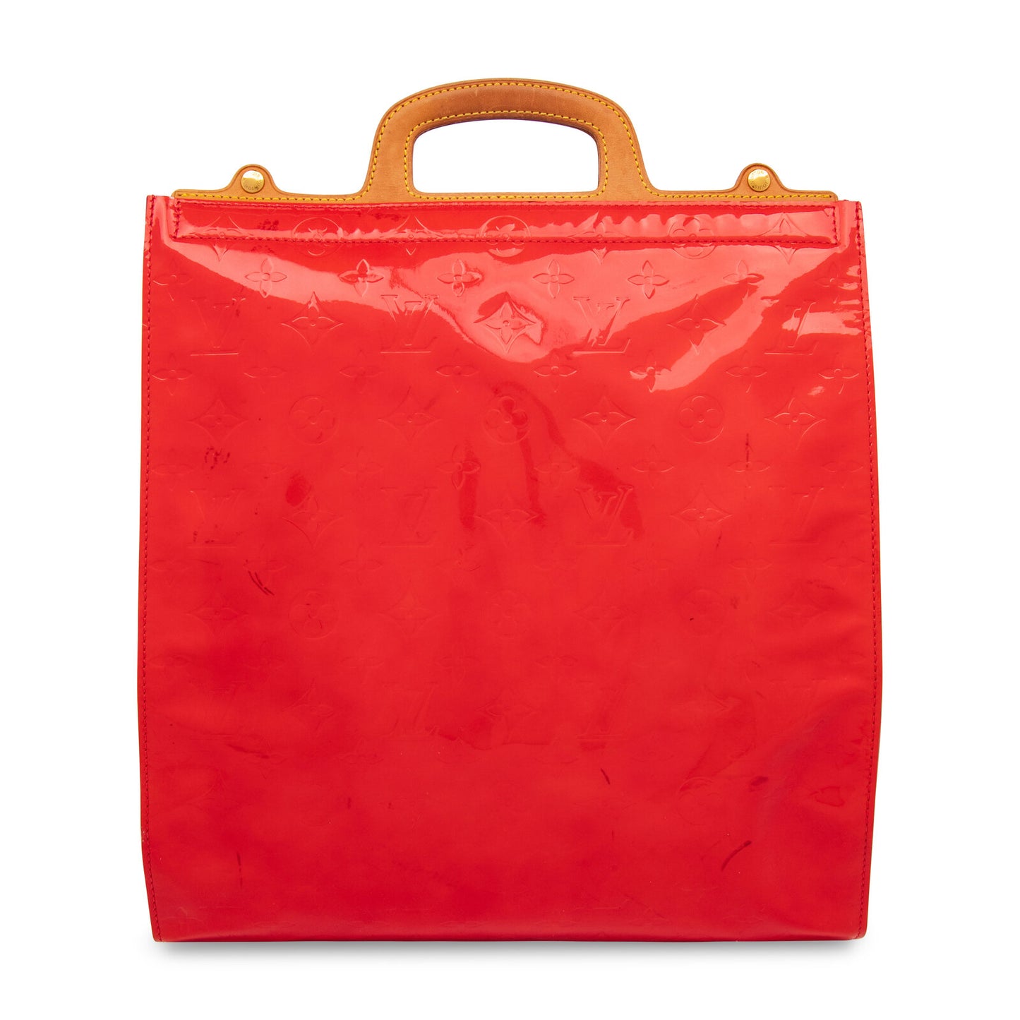 VINTAGE Louis Vuitton, Red Patent Leather Stanton Tote