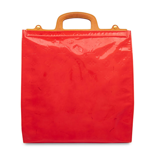 VINTAGE Louis Vuitton, Red Patent Leather Stanton Tote