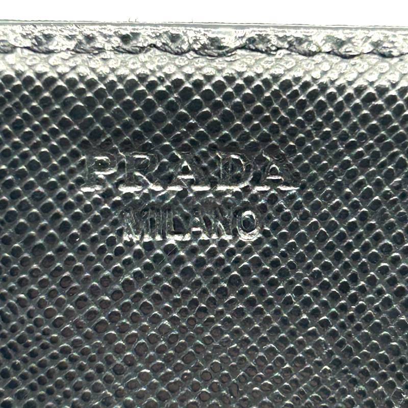 Prada Black Nylon Flap Wallet