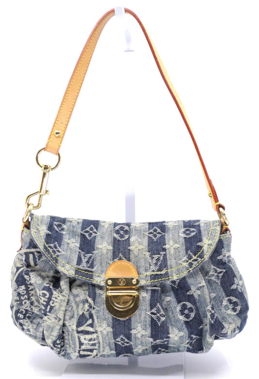 Louis Vuitton Mini Pleaty Raye in Striped Denim