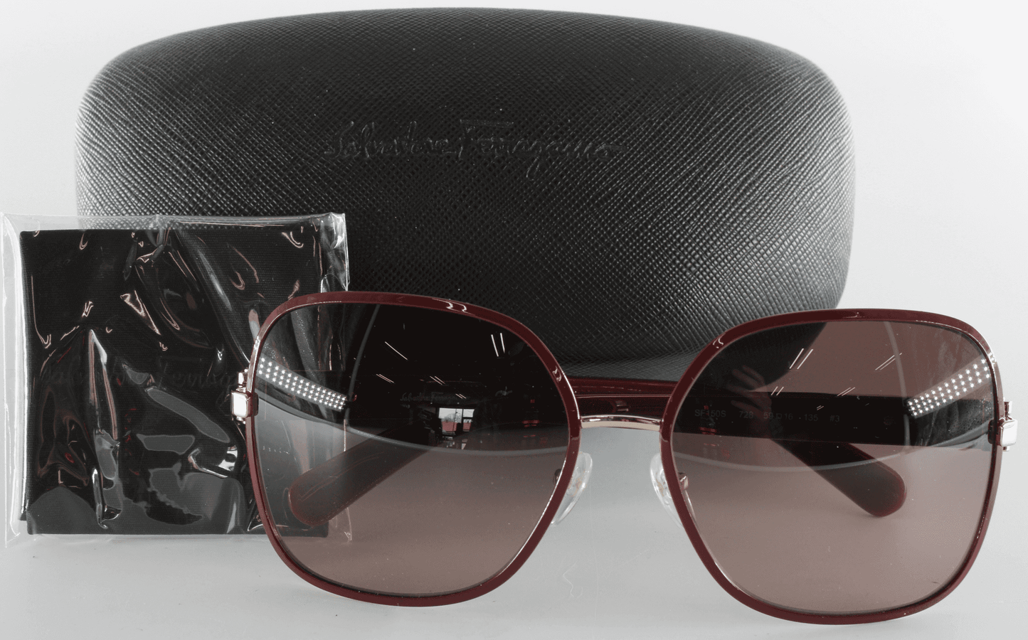 Salvatore Ferragamo Bordeaux SF150S Gradient Sunglasses
