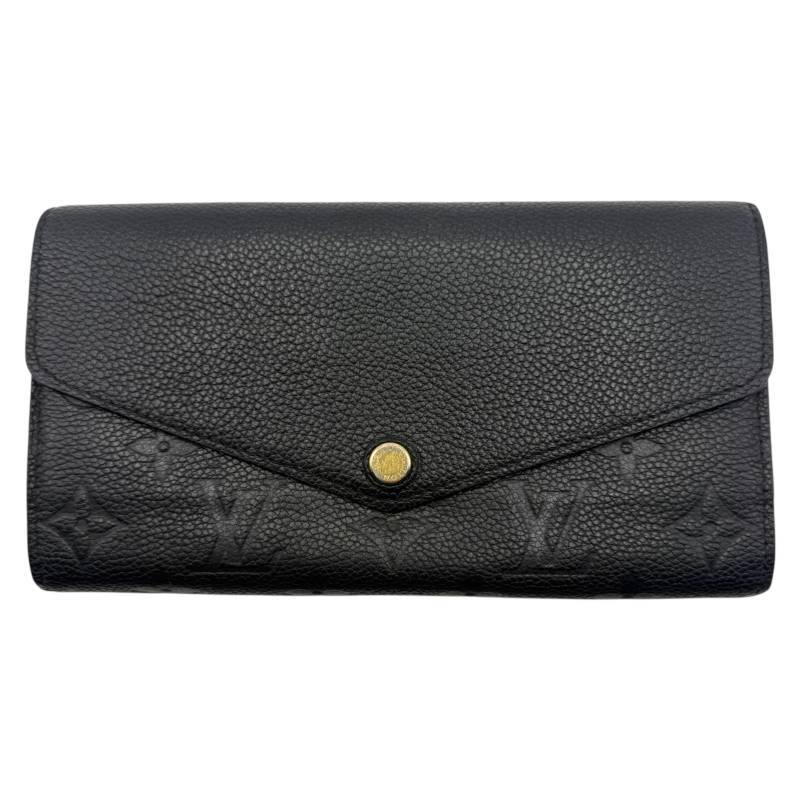Louis Vuitton Black Empreinte Leather Sarah Wallet