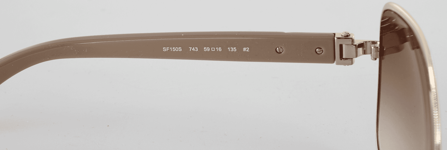 Salvatore Ferragamo Gradient Square Sunglasses – SF150S (Full Set)