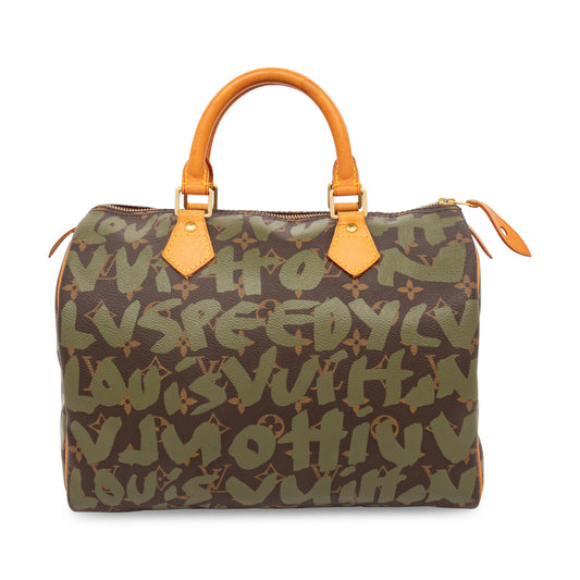 RARE COLLECTOR LIMITED EDITION Louis Vuitton, Speedy 30 with Stephen Sprouse Graffiti