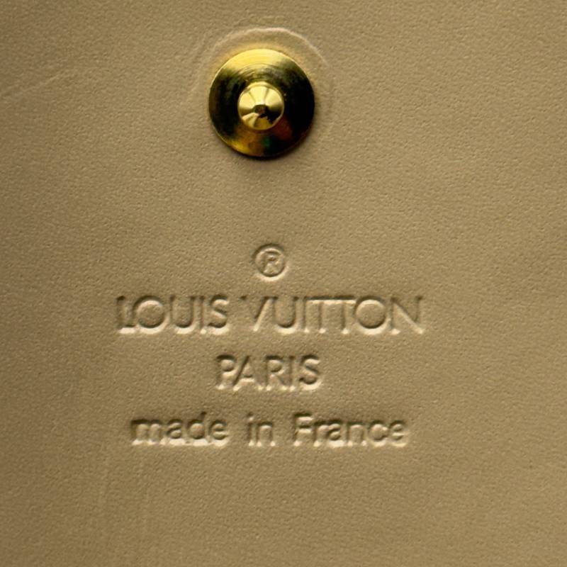 Louis Vuitton Beige Monogram Vernis Leather Phone Pouch Crossbody
